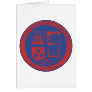 Cartão Selo da universidade estadual de Sonniton - cor