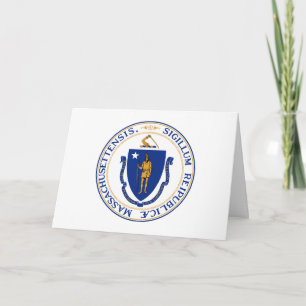 Cartão Selo de Massachusite, Selo de Massachusetts