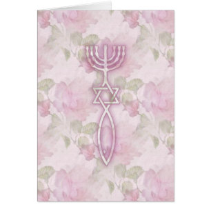 Cartão Selo messiânico floral