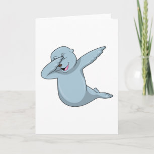 Cartão Selo no Dab de Dança Hip Hop