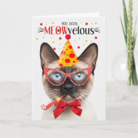 Selo Siamês Gato MEOWvelous Aniversário
