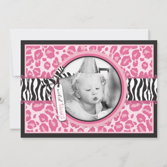 Cartão selvagem B1 do convite do cupcake PC (Frente)