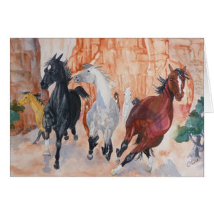 Cartão Selvagem nas gargantas