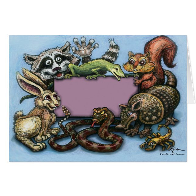 Cartão Selvagem Sobre (Frente Horizontal)