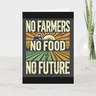 Cartão Sem Agricultores Sem Comida Sem Futuro
