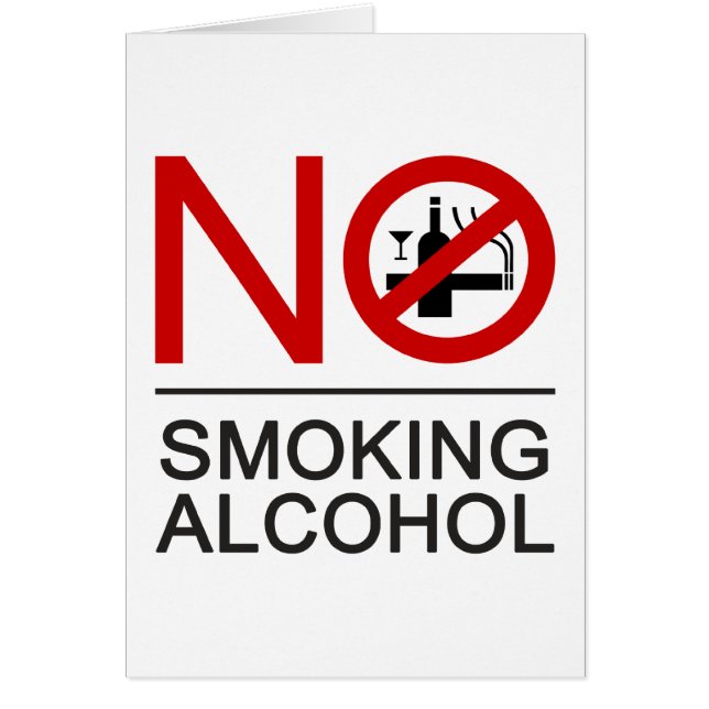 Cartão SEM Álcool ⚠ Sinal Tailandês ⚠ (Frente)