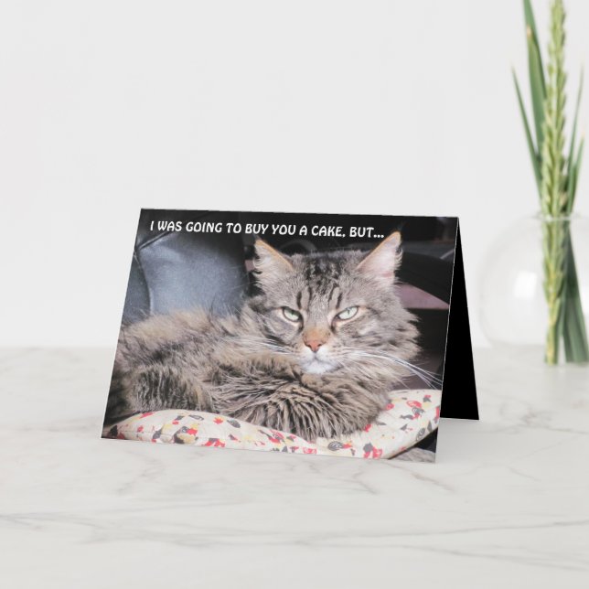 Cartão Sem Bolo de Aniversário, não posso pagar tantas ve (Frente)