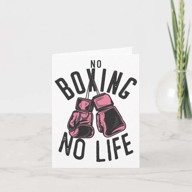 Cartão Sem Boxing Sem Treinamento De Vida Ou Boxers De Tr (Frente)