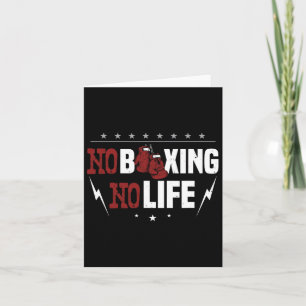 Cartão Sem Boxing Sem Vida Para Um Boxer