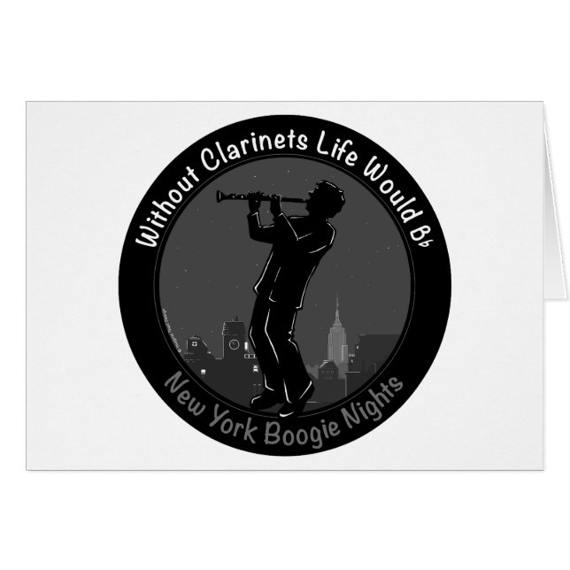 Cartão Sem Clarinets A Vida Seria Bastante (Frente Horizontal)