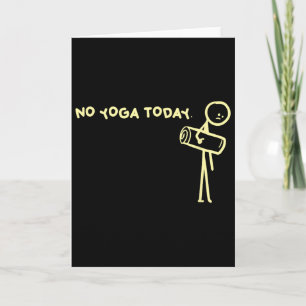 Cartão Sem Design de Esteira Minimalista de Yoga Hoje