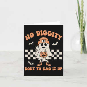 Cartão Sem Diggência Sobre Fazer Isso Ghost Halloween Kid