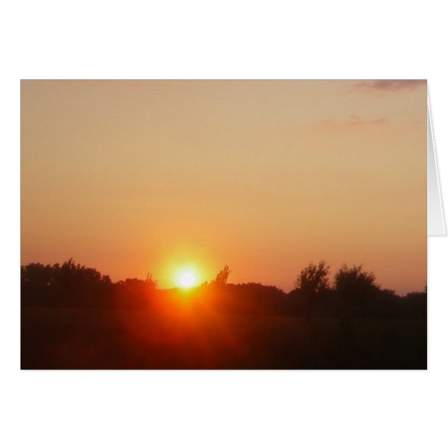 Cartão sem fronteira de Sunglow (Frente Horizontal)