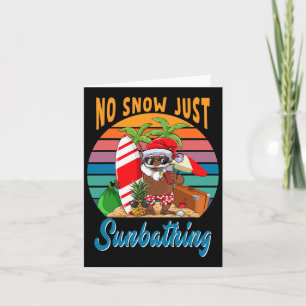Cartão Sem Neve Apenas Algo Papai Noel Africano Engraçado