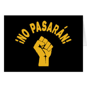 Cartão Sem Pasaran - Não Podem Passar