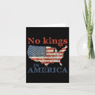 Cartão Sem Reis Na América Flag Americana Vintage 1