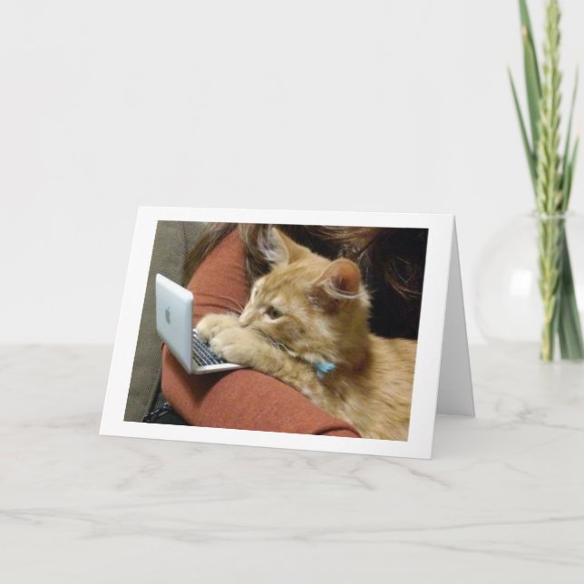 CARTÃO SEM RONRONAR, DESEJANDO UM FELIZ NATAL (Frente)