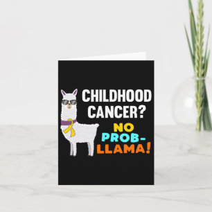Cartão Sem Sobrevivência do Cancer de Crianças Prob-llama
