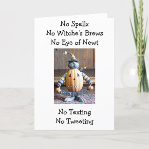 CARTÃO SEM TEXTO/TWEETS/TRICKING/SPELLS-LOVER'S HALLOWEEN