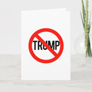 Cartão Sem Trump - Anti Trump