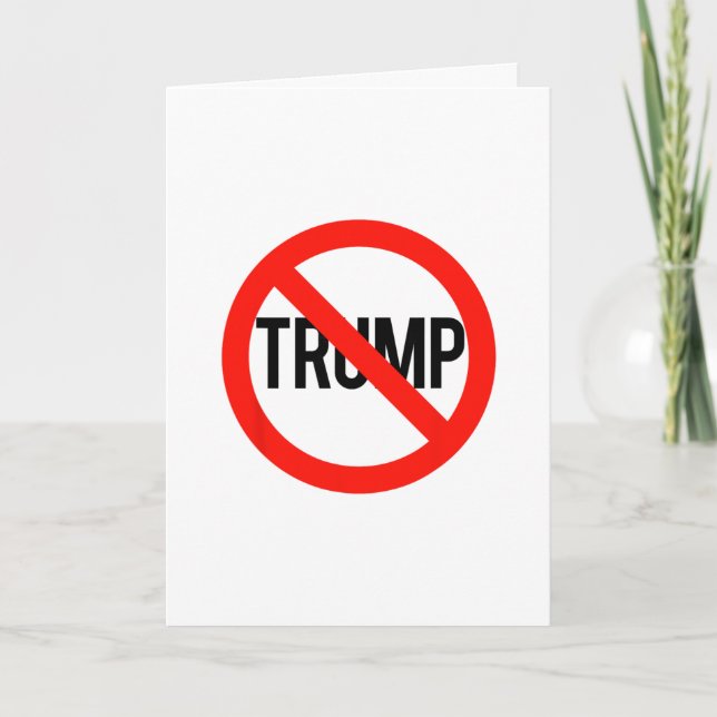 Cartão Sem Trump - Anti Trump (Frente)