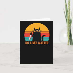 Cartão Sem Vidas - Dia de as Bruxas engraçado Cat Sticker