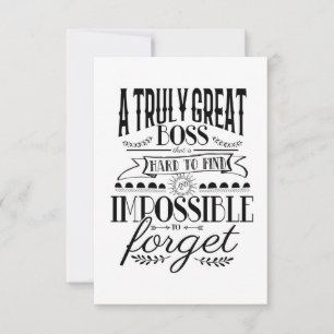 Cartão Semana de apreciação do chefe