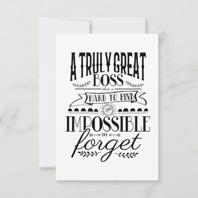 Cartão Semana de apreciação do chefe (Frente)