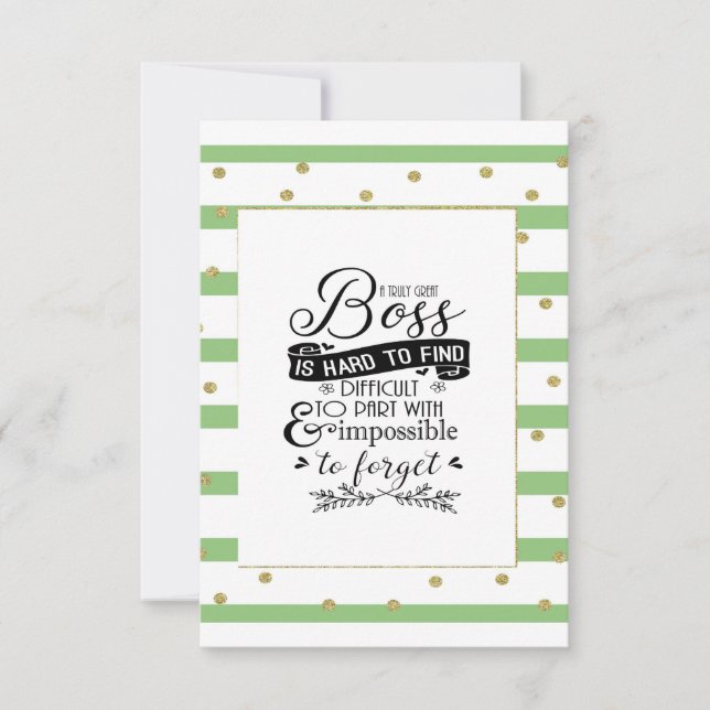 Cartão Semana de apreciação do chefe (Frente)