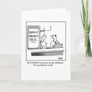 Cartão Semana de Sensibilização do Farmacêutico