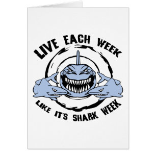 Cartão Semana do tubarão