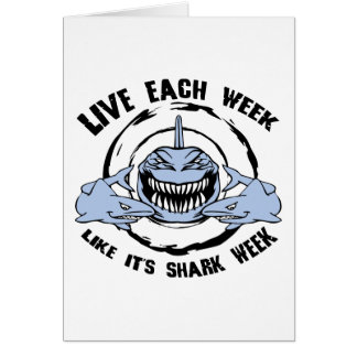 Cartão Semana do tubarão