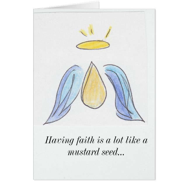 Cartão Semente de mostarda (Frente)