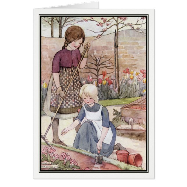 Cartão Sementes da sementeira por Anne Anderson (Frente)