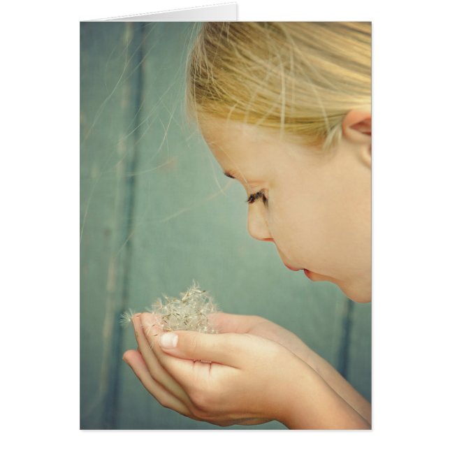 Cartão Sementes de Dandelion de Amizade (Frente)