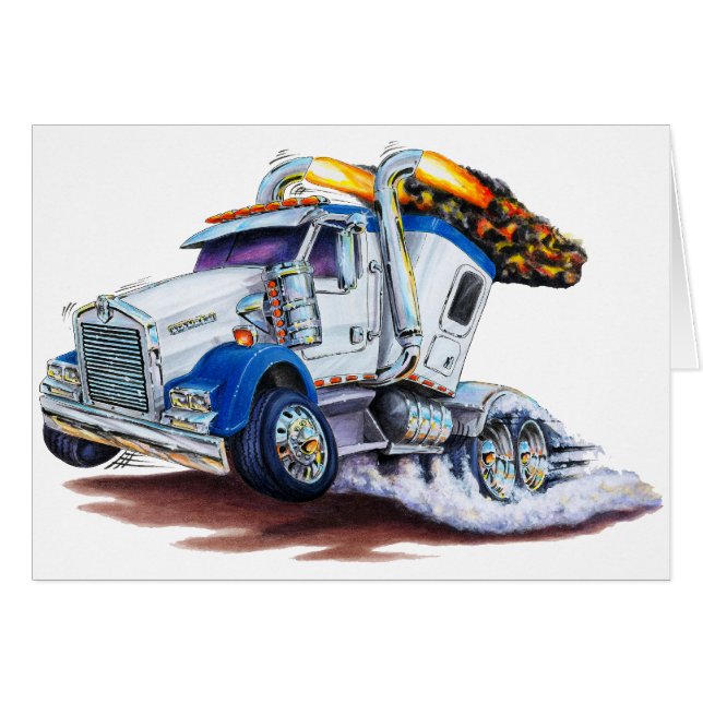 Cartão Semi caminhão com Sleepercab (Frente Horizontal)