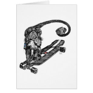 Cartão Semian Skateboard Selfie