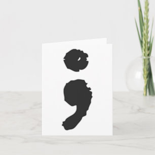 Cartão Semicolão; Depressão E Sensibilização Para O Suicí