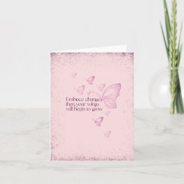 Cartão Semicolon Butterfly - Embrace Change Card