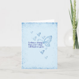 Cartão Semicolon Butterfly - Embrace Change Card