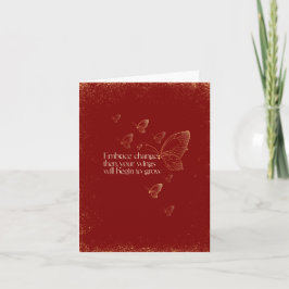 Cartão Semicolon Butterfly - Embrace Change Card