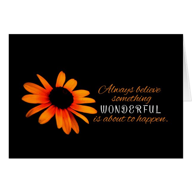 Cartão Sempre acreditar (Frente horizontal)