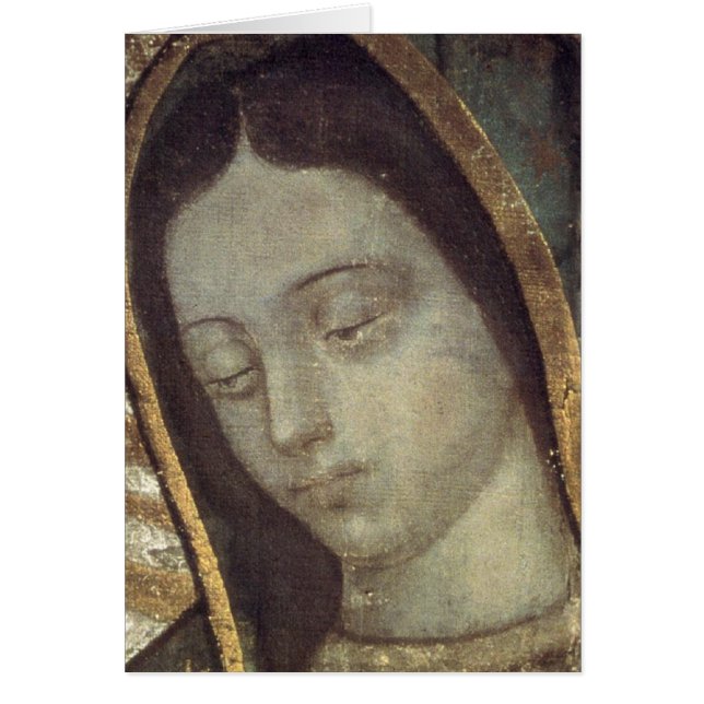 Cartão Sempre Carregar O Rosto De Maria (Frente)