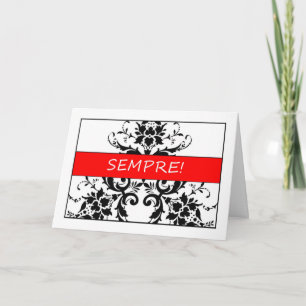 Cartão Sempre - Congratulations Wedding Card in Italiano