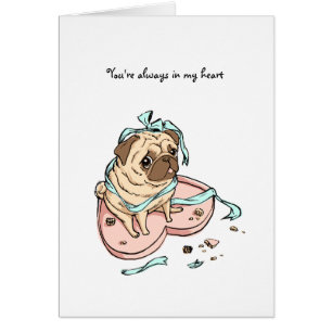 Cartão sempre em meu pug do coração