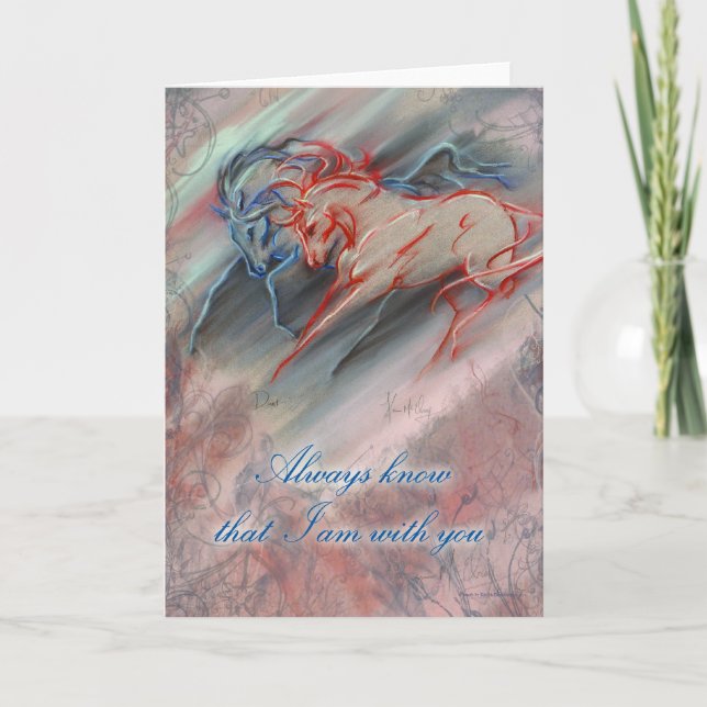 Cartão Sempre saiba que estou com você (Frente)