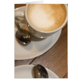 Cartão Sempre Tempo para um Café com Leite
