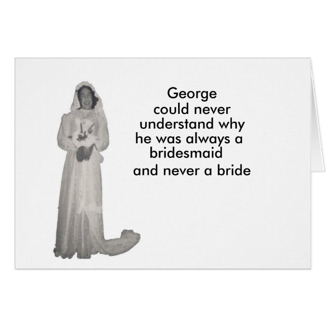 Cartão Sempre uma dama de honra (Frente Horizontal)