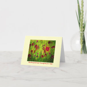 Cartão Sending warmest thoughts your way~