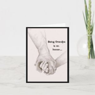 Cartão Sendo vovô e Dia de os pais de papai